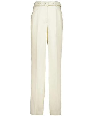 Gabriela Hearst Norman Belted Trousers - White