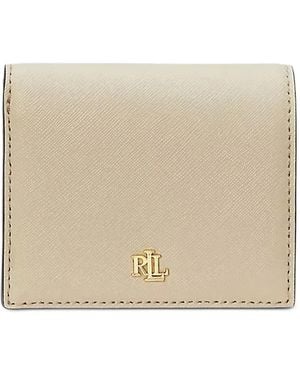 Ralph Lauren Saffiano Leather Cardholder - Natural