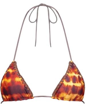 Leslie Amon Lucy Bikini Top - Red