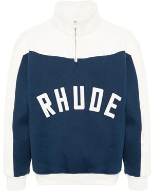 Rhude Contrast Varsity スウェットシャツ - ブルー