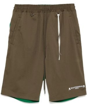 MASTERMIND WORLD Colour-Block Shorts - Green