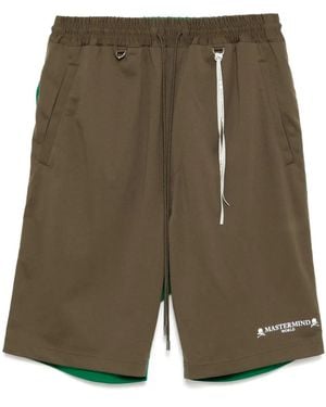 MASTERMIND WORLD Colour-Block Shorts - Green