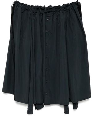 Yohji Yamamoto ギャザースカート - ブラック