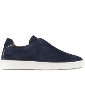 Aurélien Slip-On Suede Trainers - Blue