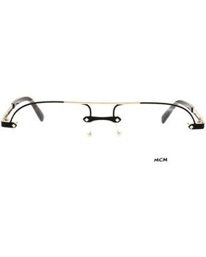 MCM Pilot-Frame Glasses - White
