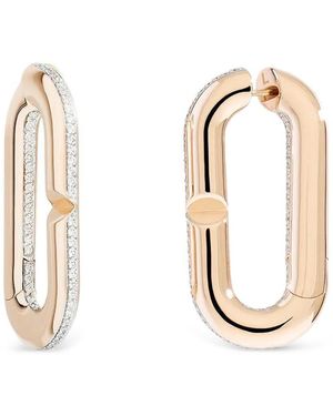 Vhernier Très Grandes Boucles D'Oreilles Mon Jeu À Diamants - Metallic