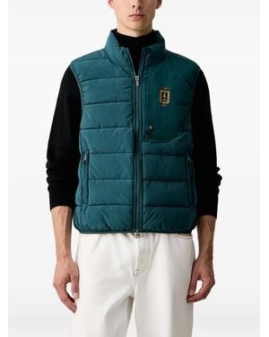 Aeronautica Militare Frecce Tricolori Quilted Gilet - Blue