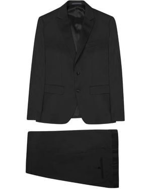 Colamarino Peak-Lapel Single-Breasted Suit - Black