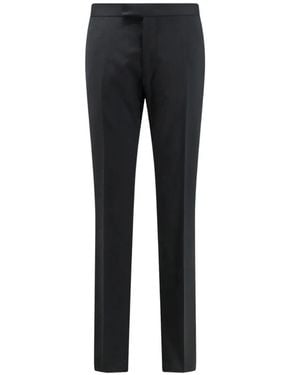 Tagliatore Virgin-Wool Pants - Black