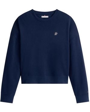 Tommy Hilfiger Embroidered-detail Sweatshirt - Blue