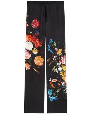 Dries Van Noten Elasticated Viscose Pants - Black