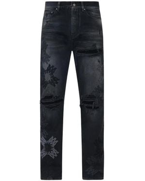Amiri Vaqueros Ma Quad Con Efecto Envejecido - Azul
