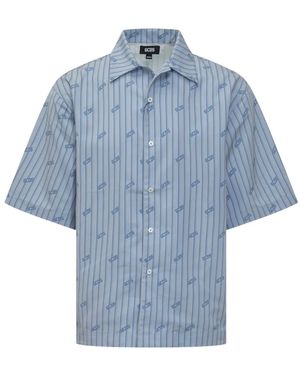 Gcds Striped Shirt - Blue