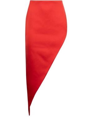 David Koma Asymmetric Skirt - レッド