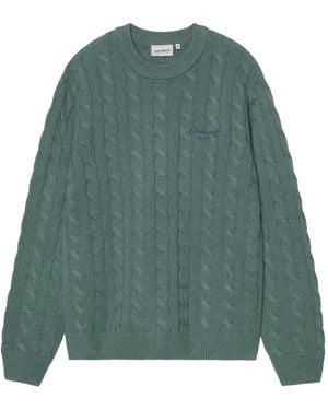 Carhartt Cable Knit Sweater - Green
