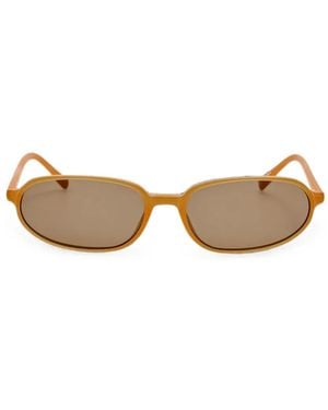 Jacquemus Oval-Frame Sunglasses - Natural