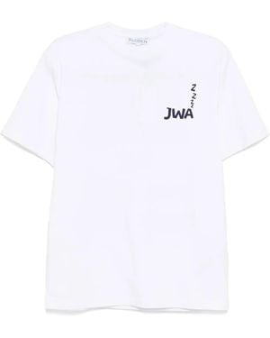JW Anderson T-Shirt Jwa Con Stampa - Bianco