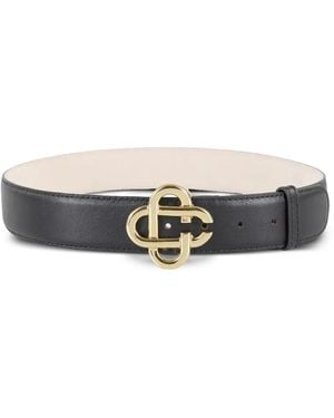 CASABLANCA Ceinture En Cuir - Blanc