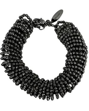 Brunello Cucinelli Beaded Multi-Strand Bracelet - Black