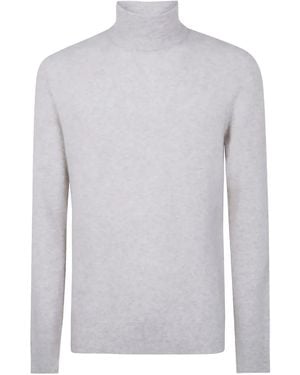 Nuur High-neck Long-sleeved Sweater - ホワイト