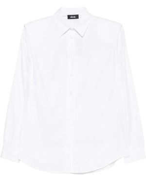 Dixie Padded-Shoulder Shirt - White