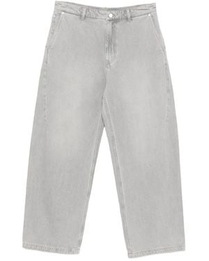 CROQUIS Cotton Wide-Leg Jeans - White