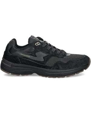 Stepney Workers Club Baskets Amiel S-Strike En Daim - Noir