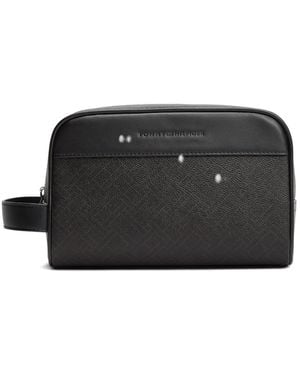 Tommy Hilfiger Strukturierte Kosmetiktasche - Schwarz