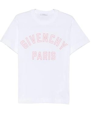 Givenchy Logo-Embroidered Boxy-Fit T-Shirt - White