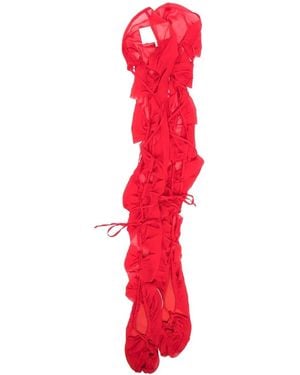 Maison Margiela Calcetines Con Puntera Tabi - Rojo