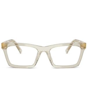 Miu Miu Brille Mit Eckigem Gestell - Grün