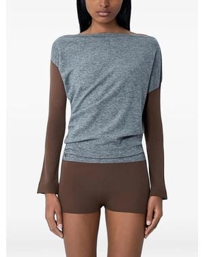 Kiko Kostadinov Long-Sleeve Bodysuit - Blue