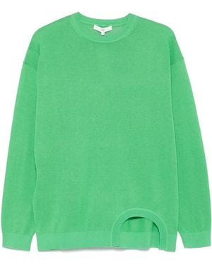 Tibi Jersey con aberturas - Verde