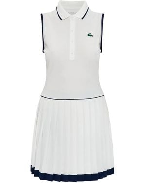 Lacoste Logo-Detail Mini Dress - White