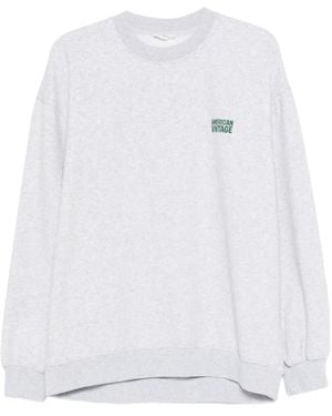American Vintage Baptown sweatshirt - Blanco