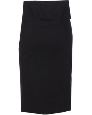 Patrizia Pepe Zip-Front Skirt - Black