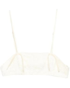 AYA MUSE Eteri Lace Cropped Top - White
