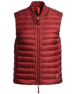 Parajumpers Rosanna Zip-Up Quilted Gilet - Red