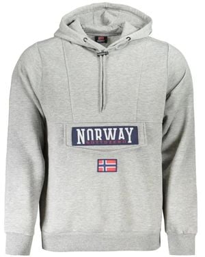 Norway 1963 Hoodie À Patch Logo - Grey