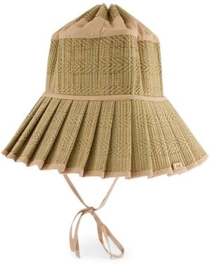 Lorna Murray Capri Geometric-Pattern Hat - Metallic