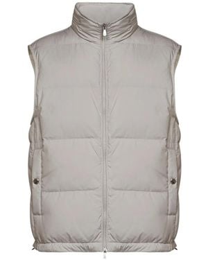 Brunello Cucinelli Gilet À Design Matelassé - Gris