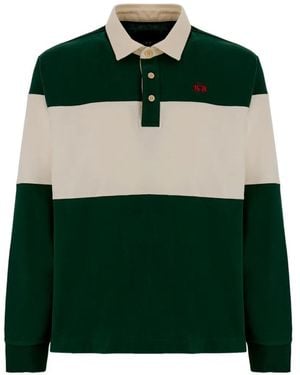 La Martina Polo Dion Con Diseño Colour Block De Manga Larga - Verde