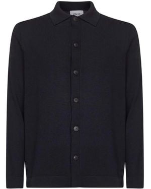 D4.0 Cardigan Con Bottoni - Blu