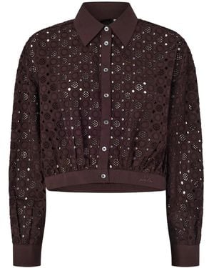 Pinko Hemd Mit Stickerei - Braun