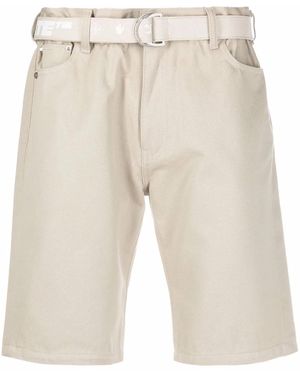 Off-White c/o Virgil Abloh Belted Bermuda Shorts - Natural