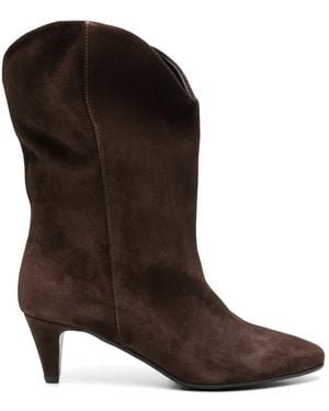 GISEL B Enea Pointed-Toe Boots - Brown