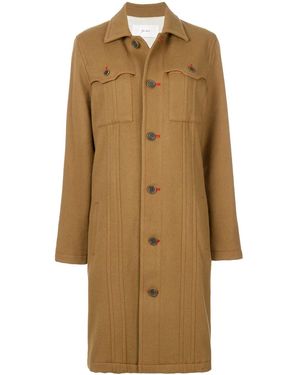 Julien David Pocket Detail Coat - Natural