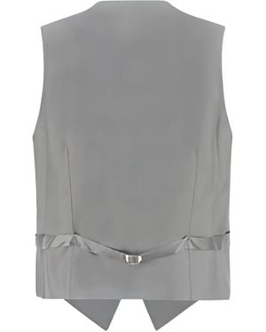 Gi Capri Button-Fastening Waistcoat - Grey