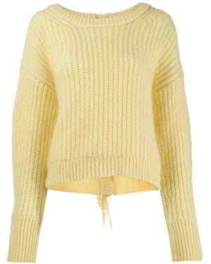 KENZO Pullover Mit U-Ausschnitt - Gelb