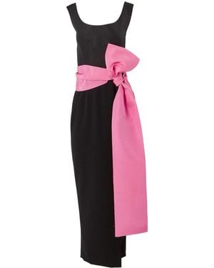 Carolina Herrera Bow-Sash Maxi Dress - Pink